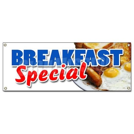 Signmission BREAKFAST SPECIAL BANNER SIGN ayce waffle pancake bacon egg all can eat B-Breakfast Special